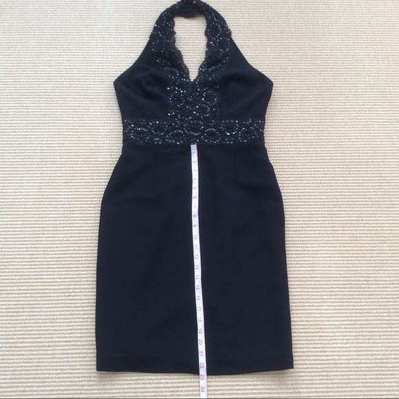KIR Black Halter Cocktail / Party Dress - Size 10 - Picture 7 of 12